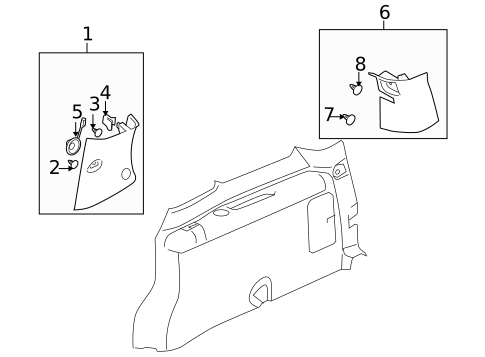Interior Trim - Side Panel for 2006 Pontiac Montana #2