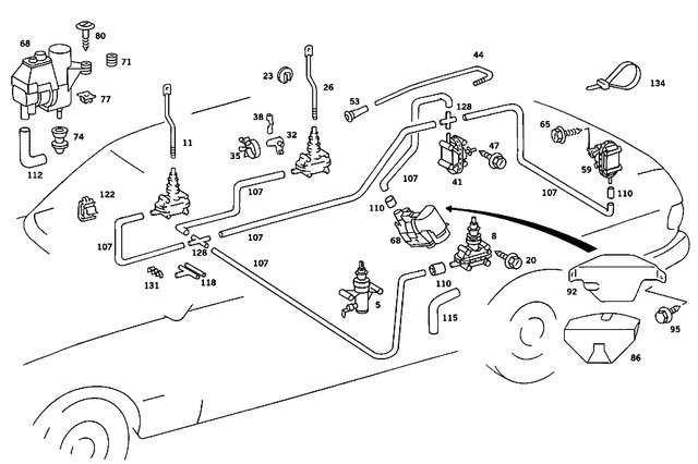 8000348 - : Pump for Mercedes-Benz Image