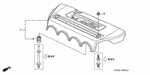 17212P8AA00 - Engine: RUBBER, IN. MANIFOLD COVER MOUNTING for Honda Image