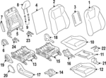 64061FN320NT - Body: Headrest for Subaru: Crosstrek Image