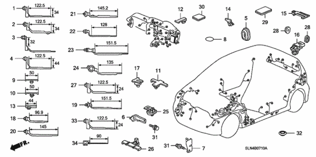 Harness Band - Bracket for 2007 Honda Fit #0