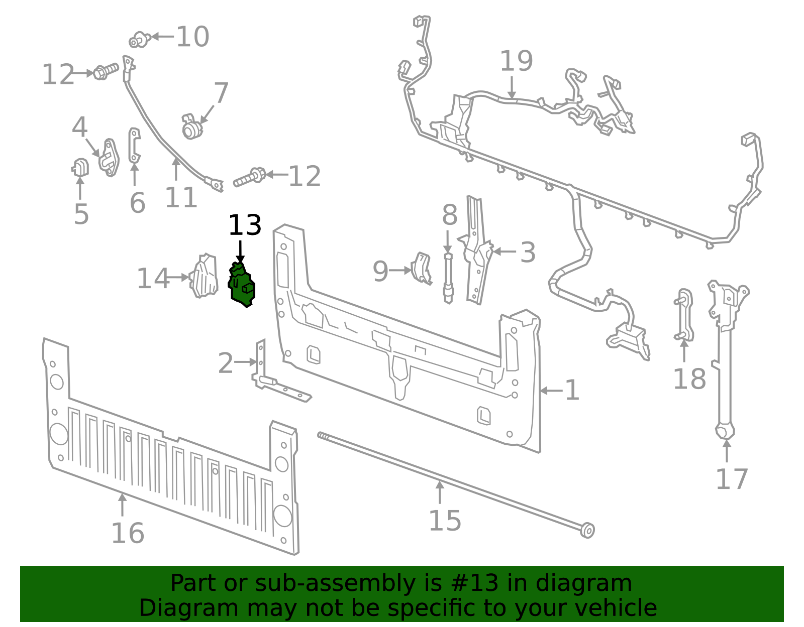 2019-2026 GM Latch 87869321 GM | GMPartsDirect.com