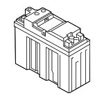 61215B3F325 - Electrical: Battery for BMW: 330e, 330e xDrive, 330i, 330i xDrive, 430i, 430i Gran Coupe, 430i xDrive, 430i xDrive Gran Coupe, 530e, 530e xDrive, 530i, 530i xDrive, 540i, 540i xDrive, 740i, 740i xDrive, 745e xDrive, 750i xDrive, 840i, 840i Gran Coupe, 840i xDrive, 840i xDrive Gran Coupe, Alpina B7, Alpina B8 Gran Coupe, Alpina XB7, M240i xDrive, M340i, M340i xDrive, M440i, M440i Gran Coupe, M440i xDrive, M440i xDrive Gran Coupe, M5, M550i xDrive, M760i xDrive, M850i xDrive, M850i xDrive Gran Coupe, X3, X5, X6, X7, Z4 Image