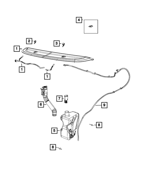 Wiper and Washer System for 2017 Fiat 500L #1