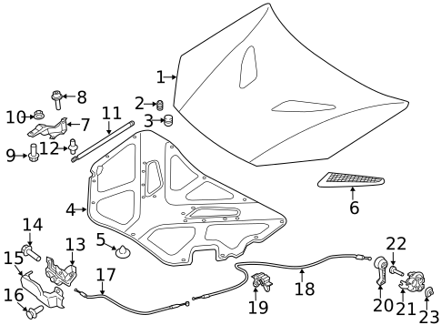 Hood & Components for 2013 Hyundai Genesis Coupe #0