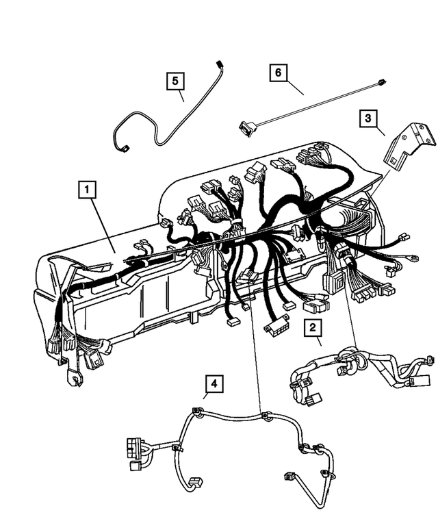 68071808AC - Electrical: Instrument Panel Wiring for Mopar Image image