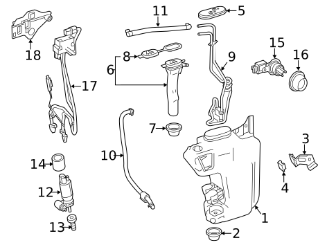 Washer Components for 2013 Mercedes-Benz SL63 AMG #0