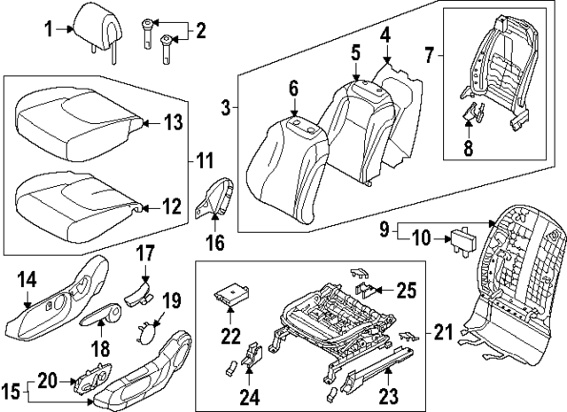 88160R0000K4T - : Seat Cover for Kia Image