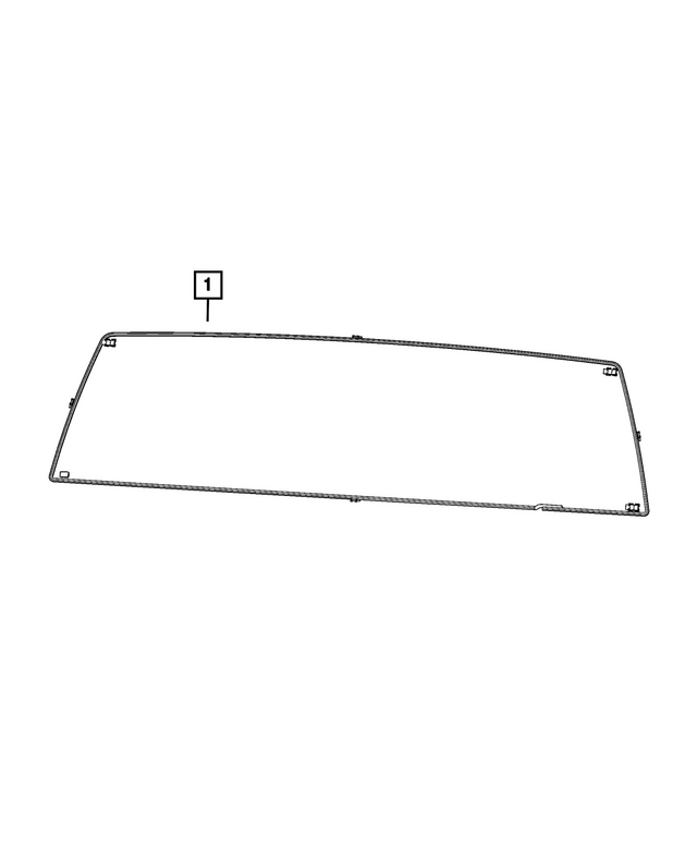 « 68303344AD – Glass : Lunette Arriere pour Mopar Image »