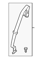 DP5Z54611B64AAC - Electrical: Center Seat Belt for Ford: Fusion, Police Responder Hybrid, SSV Plug-In Hybrid Image