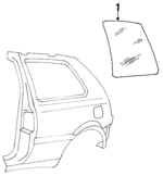 1H6845041A - Body: Glass for Volkswagen Image