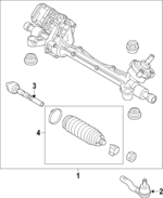 GE9Z3504F - : Steering Gear for Lincoln: MKT Image