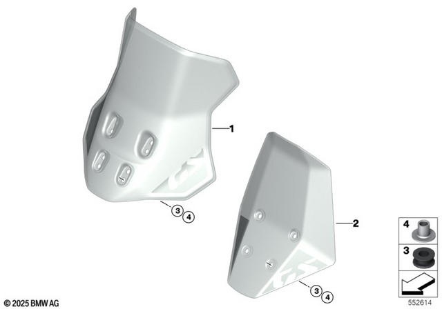 46638555101 - Ergonomics &amp; Comfort: Rubber Grommet            for BMW-Motorrad Image