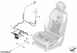 61129390319 - Vehicle Electrical System: Wiring Harness Comfort Seat Right for BMW: 740eX, 740i, 740iX, 745eX, 750i, 750iX, BMW ALPINA B7, M760iX Image image