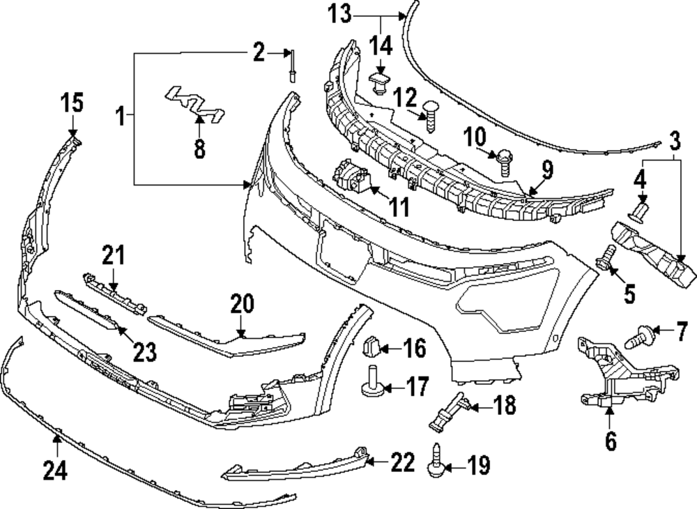 額 86598-AO000 - Lower Molding 2023-2025 Kia Niro EV | Kia