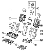 Rear Seat Back Cover, Left