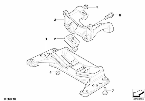 Gearbox Suspension for 2002 BMW 645Ci #0
