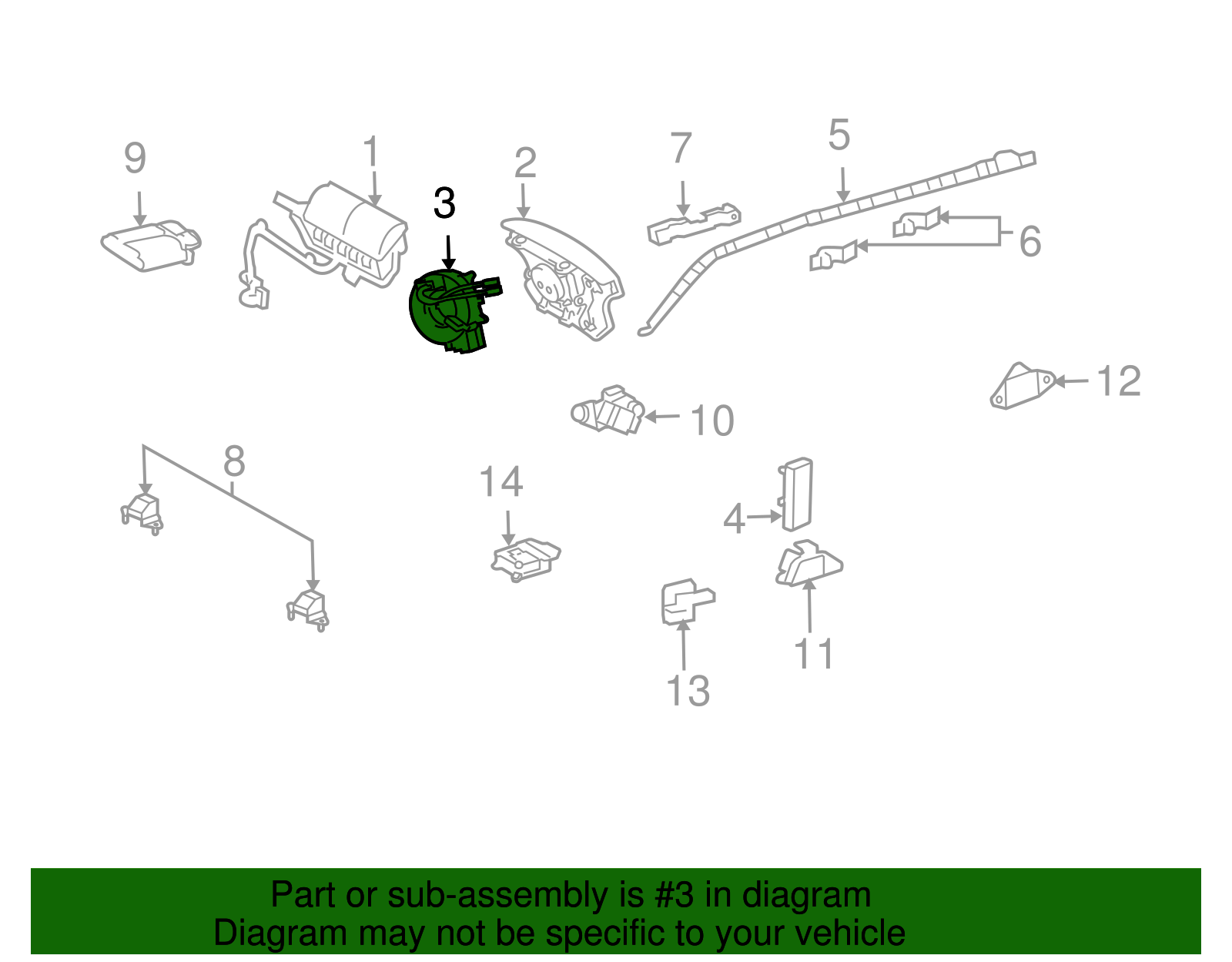 84306-07040 - 2002-2009 Lexus - Clock Spring | My L Parts
