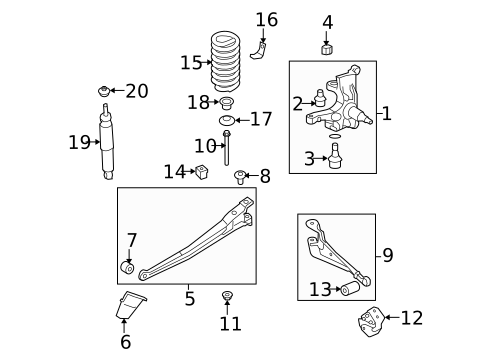 Shocks & Struts for 2011 Ford E-150 #1