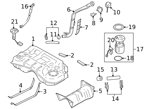 Fuel System Components for 2011 Suzuki Kizashi #0