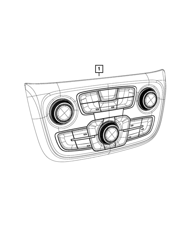 5VA44DX9AC - Electrical: Vehicle Feature Controls Center Stack for Jeep: Compass Image
