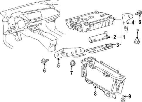 Communication System Components for 2025 Toyota Prius #0