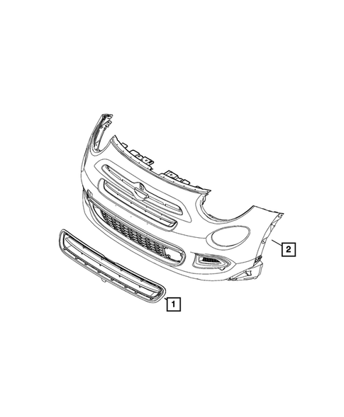 Grilles for 2020 Fiat 500X #0