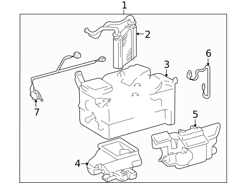 HVAC Case for 2005 Scion xB #0