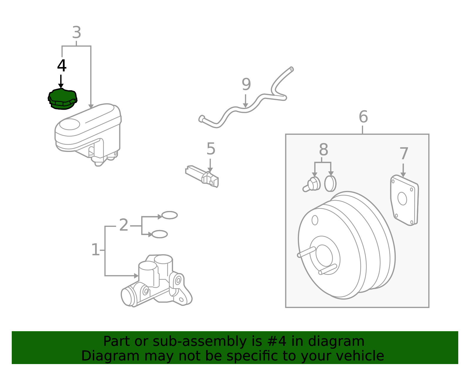 Brake Master Cylinder Reservoir Cap 22795538 | OEM Parts Online