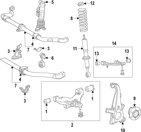 Front Suspension for 2024 Lexus GX550 #0