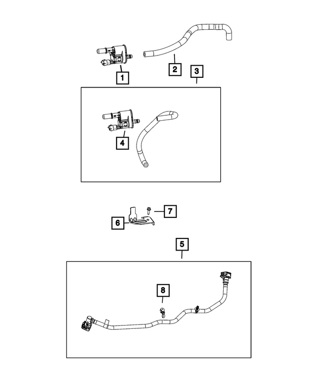 68302031AA - Emission Controls: Tube Clip for Mopar Image