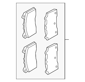 2016-2018 Ford Focus Brake Pads Front G1FZ-2001-A | TascaParts.com