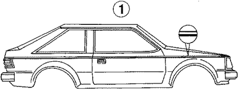 Stripe Tape for 1987 Mercury Lynx #0