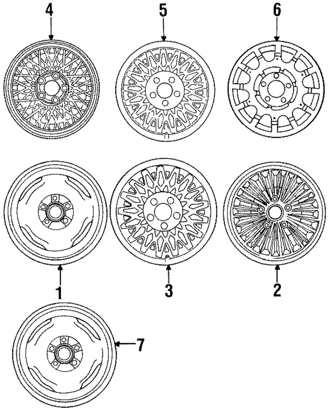 F5AZ1007A - Suspension: Wheel, Steel for Ford Image
