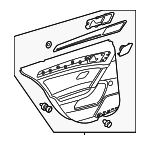 5GM867211DDZBO - Body: Door Trim Panel for Volkswagen: Golf Alltrack, Golf SportWagen Image