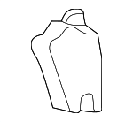 5GM868301A - Body: Impact Pad for Volkswagen: e-Golf, Golf, Golf Alltrack, Golf R, Golf SportWagen, GTI Image