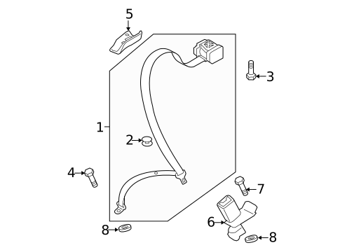 Seat Belt for 2013 Audi RS5 #3