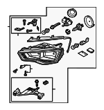 8K0941003AD - Electrical: Headlamp Assembly for Audi: A4, A4 Quattro, allroad, S4 Image