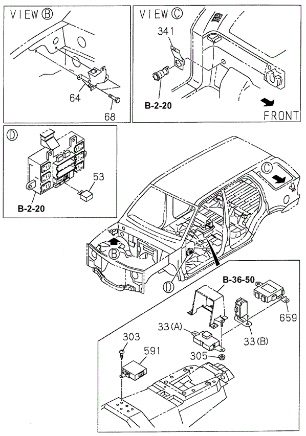 Control Unit for 2000 Honda Passport #0