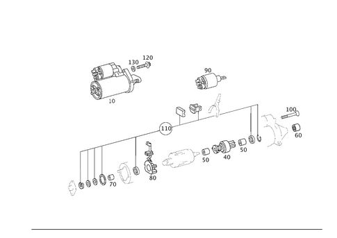 Starter for 2006 Mercedes-Benz G55 AMG #0