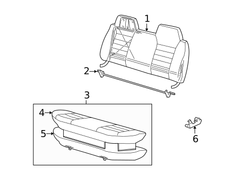 Rear Seat Components for 2001 GMC Sonoma #0