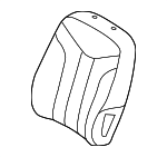 BN7Z5464416AA - Body: Seat Back Cushion Cover for Ford Image