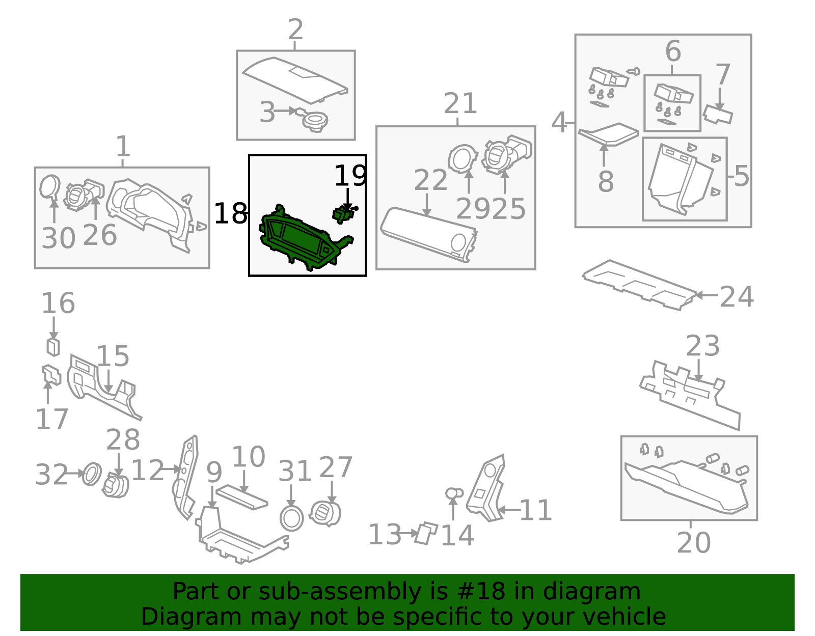39710-SZA-315ZA - 2012-2015 Honda Pilot - Display Assembly Center ...
