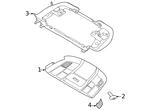 Overhead Console for 2023 Porsche 911 #0
