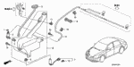 90686SD5003 - Electrical/Exhaust/Heater/Fuel: CLAMP, METER CABLE for Honda Image
