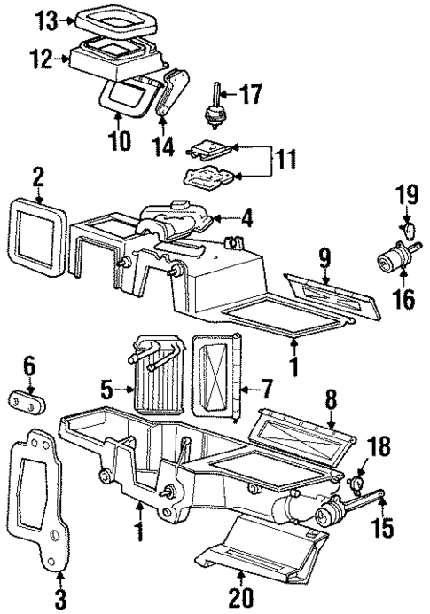 HVAC Case for 2000 Mercury Mountaineer #0