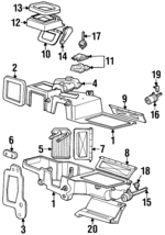 F77Z18B299CA - HVAC: Cover Assembly for Mercury: Mountaineer Image