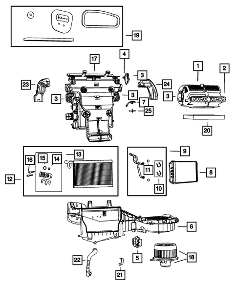 Air Conditioner and Heater Units for 2011 Dodge Durango #0