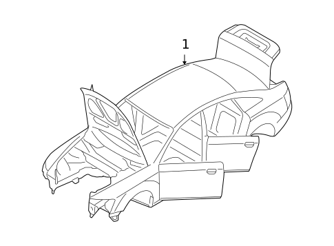 Body Shell for 2009 Audi A6 Quattro #0