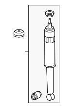 52610SNCA02 - : 2006-2011 Honda Civic - Shock Absorber Assembly Rear for Honda: Civic Image